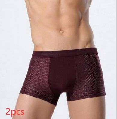 Ice silk men's underwear mesh boxer - Fashion-booth