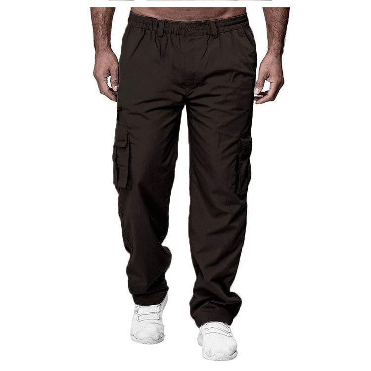Men's Casual Multi-pocket Loose Straight Cargo Pants - Fashion-booth
