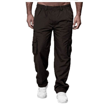 Men's Casual Multi-pocket Loose Straight Cargo Pants - Fashion-booth