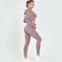 New Sexy Navel Knitted Fitness Sports Suit Sexy Navel Knitted Fitness Sports Suit Fashion-booth