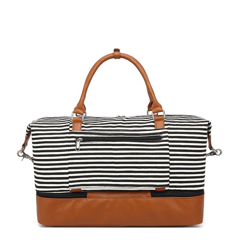 Canvas striped travel bag Canvas striped travel bag Fashion-booth