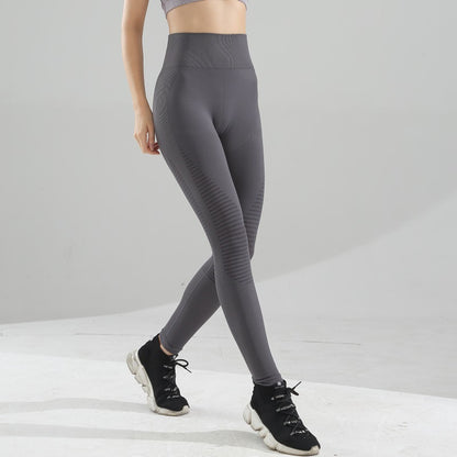 Nude Yoga pants women stretch tight running Nude Yoga pants  Fashion-booth