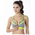 Professional padded push up sports brassiere with zipper for women, ideal for fitness, running, gym, yoga.