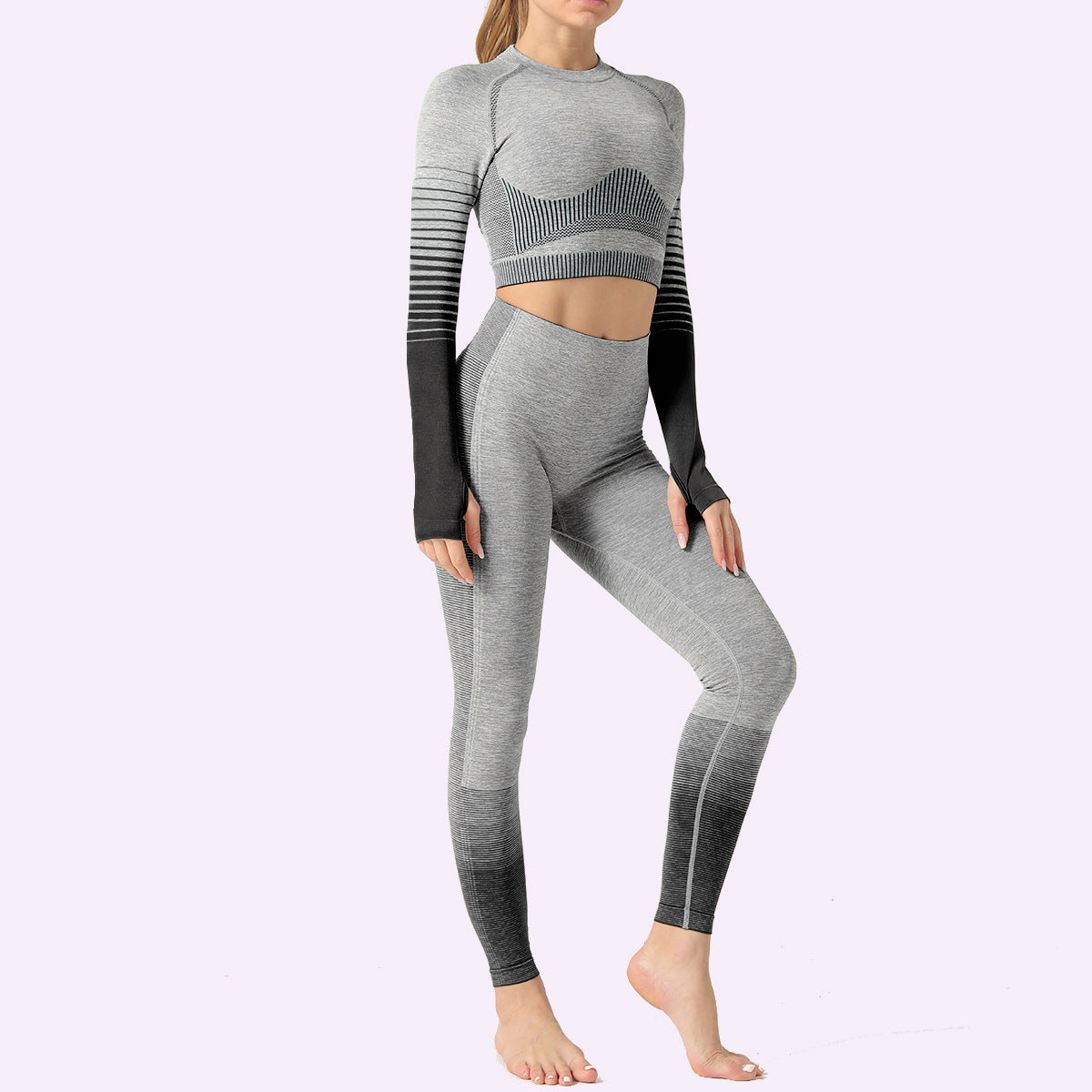 LANTECH Women Yoga Sets Gym Fitness Athletic 2 Pcs Sports Suits Set Pa LANTECH Women Yoga Sets Gym Fitness Athletic 2 Pcs Sports Suits Set Pants Leggings Sportswear Leggings Seamless Sports Shirts Fashion-booth