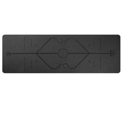 Non Slip TPE Yoga Mat Position Line Beginner - Fashion-booth