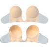 Adhesive strapless bandage gel silicone push up bra for comfort and discreet wear.