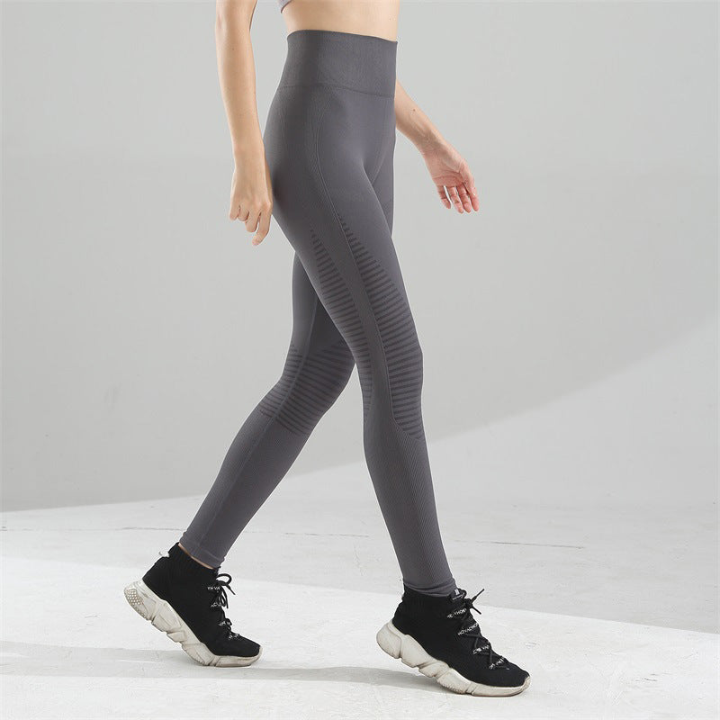 Nude Yoga pants women stretch tight running Nude Yoga pants  Fashion-booth