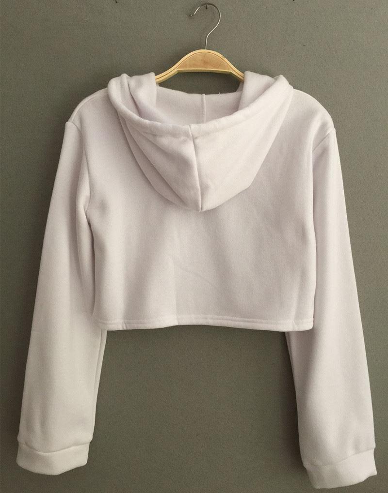 Women Winter Fleece Flawless Crop Top Sweatshirt Women Winter Fleece Flawless Crop Top Sweatshirt Fashion-booth