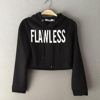 Women Winter Fleece Flawless Crop Top Sweatshirt Women Winter Fleece Flawless Crop Top Sweatshirt Fashion-booth