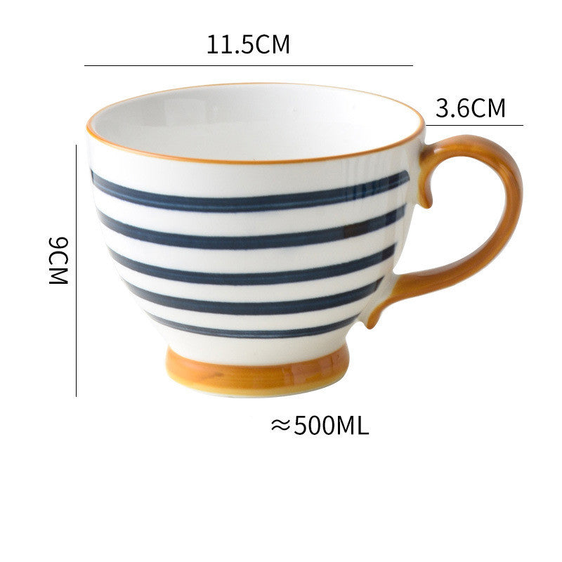 Afternoon Cup Ceramic Cup Home Breakfast Large Capacity Afternoon Cup Ceramic Cup Home Breakfast Large Capacity Fashion-booth