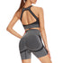 Seamless Knitted Suit Women Sexy & Sporty Yoga Short Workout Set Seamless Knitted Suit Women Sexy & Sporty Yoga Short Workout Set Fashion-booth