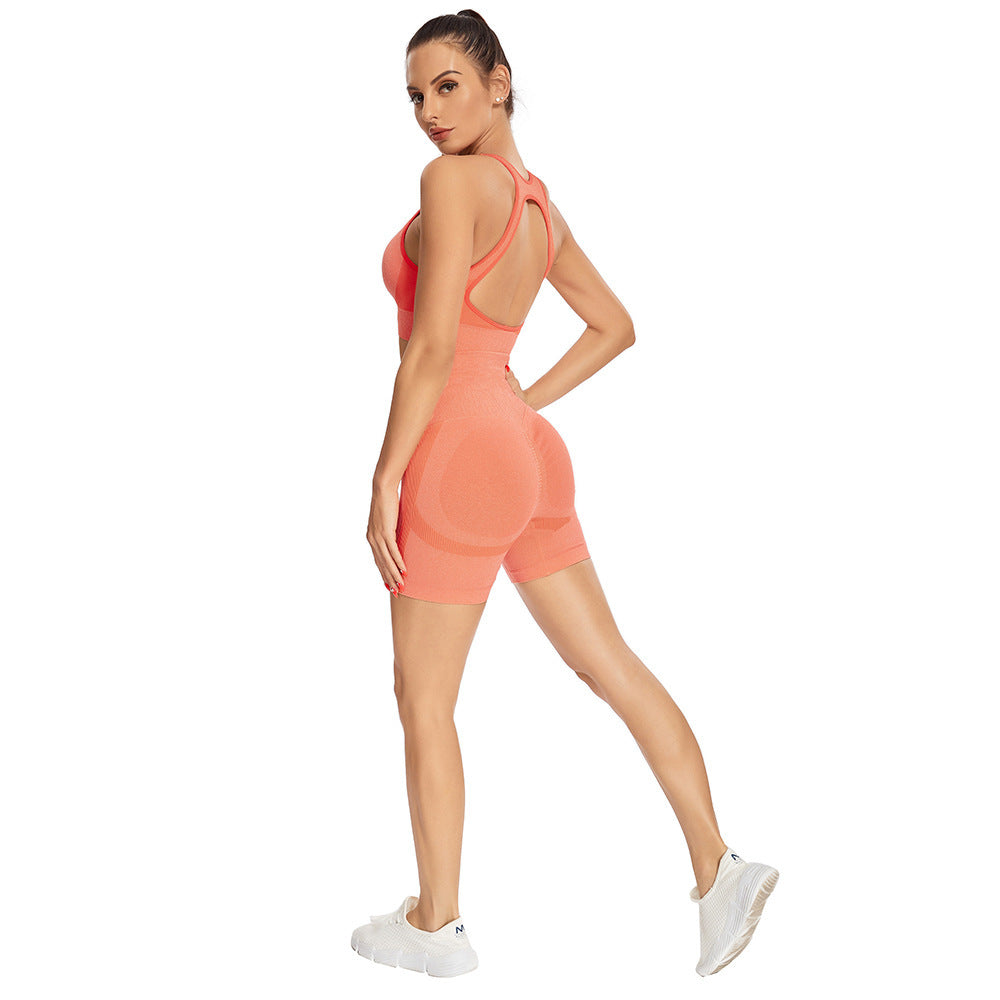 Seamless Knitted Suit Women Sexy &amp; Sporty Yoga Short Workout Set Seamless Knitted Suit Women Sexy &amp; Sporty Yoga Short Workout Set Fashion-booth