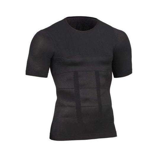 Male Chest Compression T-shirt Fitness Hero Belly Buster Slimming - Fashion-booth