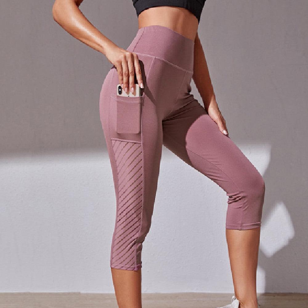 Pocket Slim Fit Cropped Yoga Pants Pocket Slim Fit Cropped Yoga Pants Fashion-booth