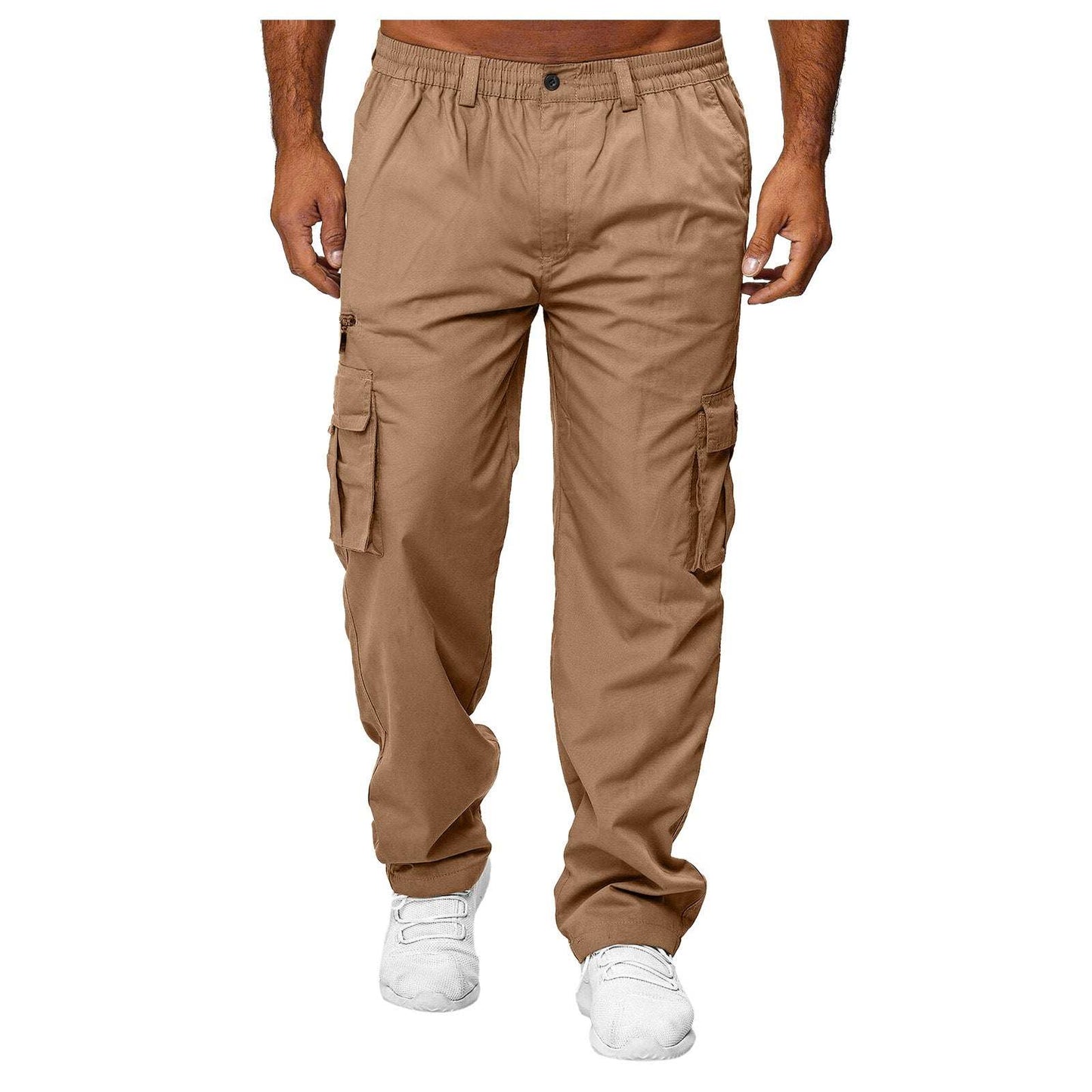 Men's Casual Multi-pocket Loose Straight Cargo Pants - Fashion-booth