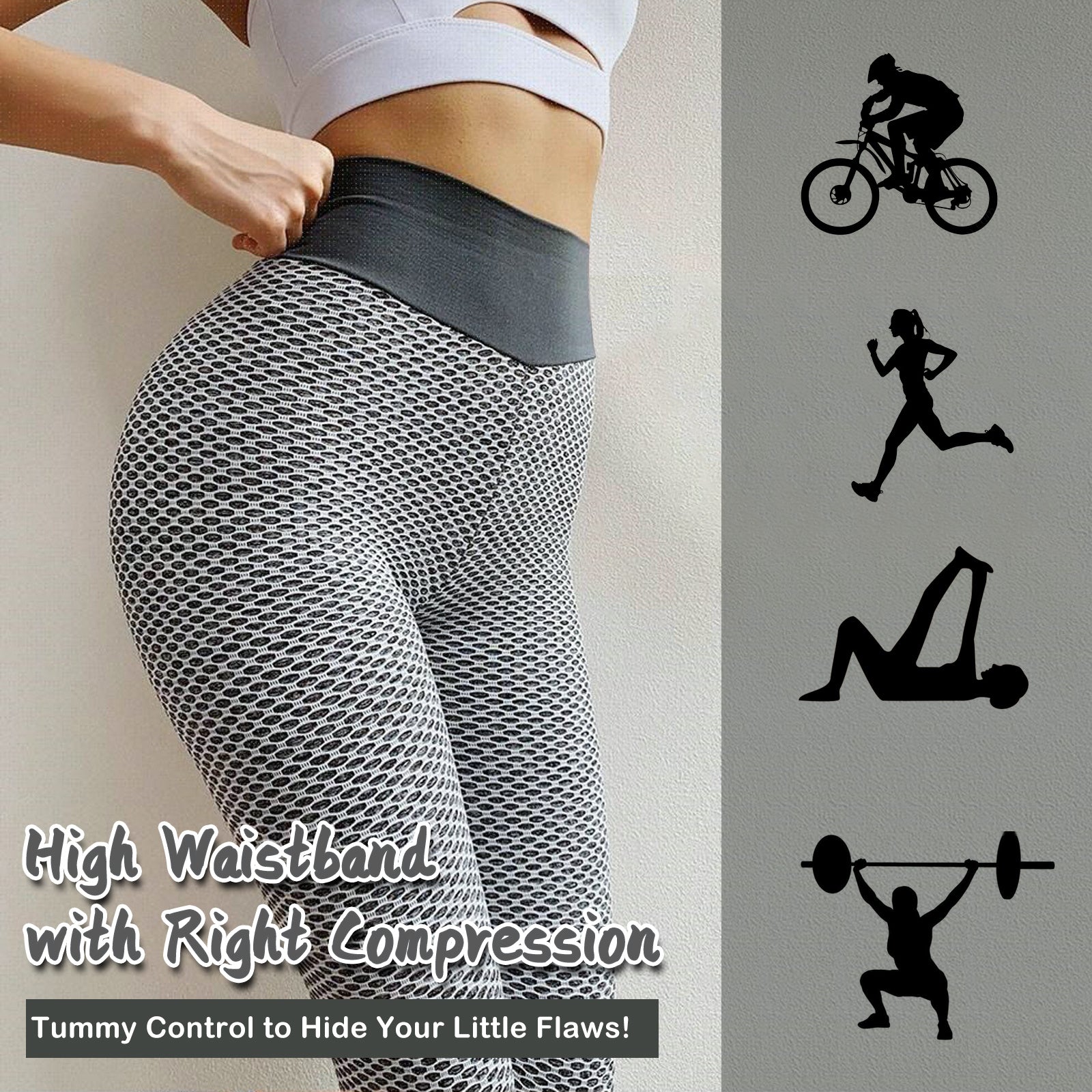 TIK Tok Leggings Women Butt Lifting Workout Tights Plus Size Sports Hi TIK Tok Leggings Women Butt Lifting Workout Tights Fashion-booth