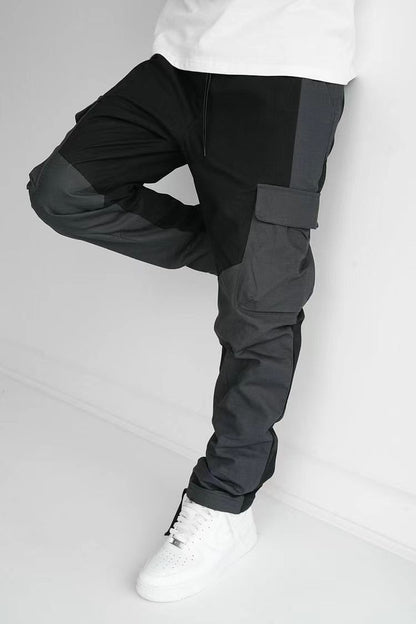 Large Pocket Stitching Trousers Men&