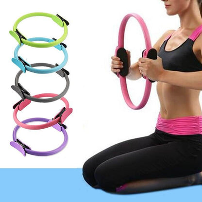 Yoga Fitness Pilates Ring Women Girls Circle Magic Dual Exercise Home  Yoga Fitness Pilates Ring Women Girls Circle Magic Dual Exercise Home Gym Workout Sports Lose Weight Body Resistance Fashion-booth