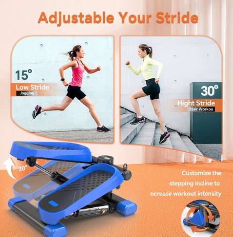 CD Monitor Downloads Home Office Exercise 330LBS Capacity Mini Stepper With Resistance Bands And LCD Monitor - Fashion-booth