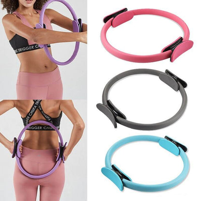 Yoga Fitness Pilates Ring Women Girls Circle Magic Dual Exercise Home  Yoga Fitness Pilates Ring Women Girls Circle Magic Dual Exercise Home Gym Workout Sports Lose Weight Body Resistance Fashion-booth