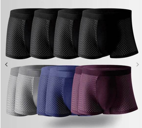 Ice silk men's underwear mesh boxer - Fashion-booth