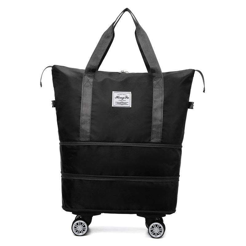 New Universal Wheel Travel Bag With Double-layer Dry And Wet Separatio Universal Wheel Travel Bag Fashion-booth