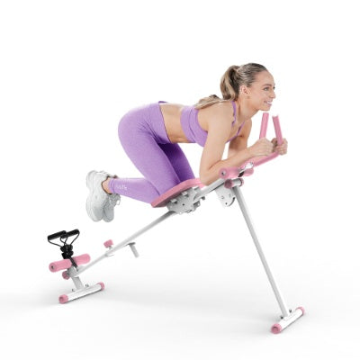 4-in-1 Ab Workout Exercise Equipment Rowing Machine Leg Press Machine Ab Glider Machine Roman Chair Fitness Equipment For Ab Workout Core Strength Training - Fashion-booth