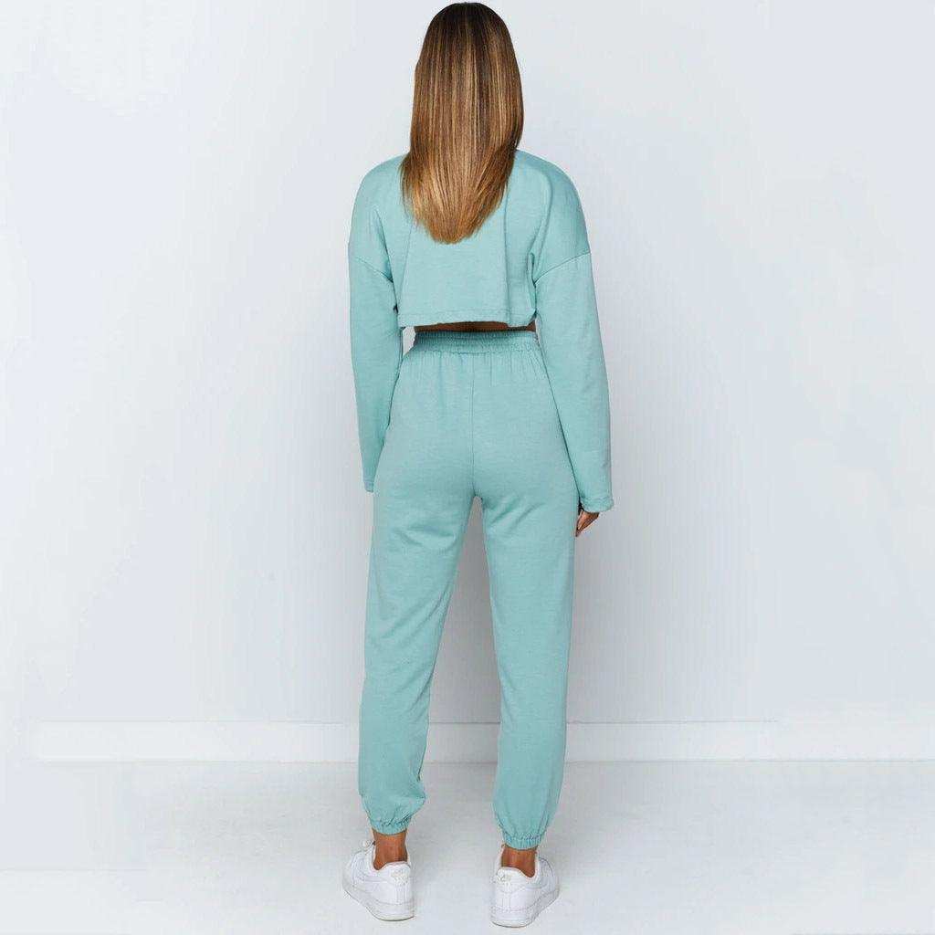 Sports and leisure fleece sweater suit leisure fleece sweater suit Fashion-booth