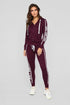 Sports and leisure black-pink-wine red Tracksuits Sports Fashion-booth