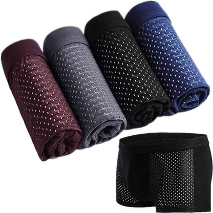 Ice silk men's underwear mesh boxer - Fashion-booth