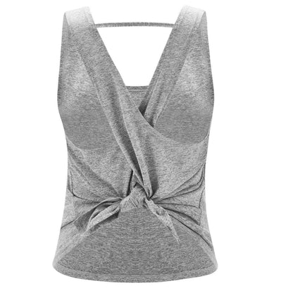 V-back split yoga sports vest -back split yoga sports vest Fashion-booth