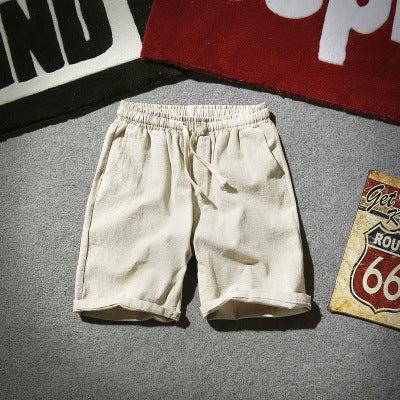 Japanese Linen Leisure Short Beach Pants Japanese Linen Leisure Short Beach Pants Fashion-booth