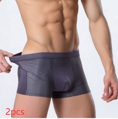 Ice silk men's underwear mesh boxer - Fashion-booth