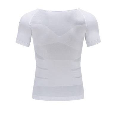 Male Chest Compression T-shirt Fitness Hero Belly Buster Slimming - Fashion-booth