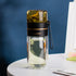 Glass Water Bottle With Tea Infuser Filter Tea Separation Double Wall  Tea Infuser Filter Tea Separation Double Wall Glass Bottle Leakproof Fashion-booth