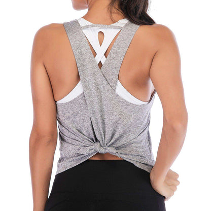 V-back split yoga sports vest -back split yoga sports vest Fashion-booth