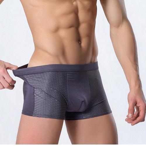Ice silk men's underwear mesh boxer - Fashion-booth