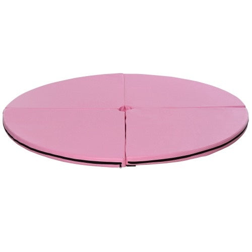 Soozier Pole Dance Mat, 2T X 5W Folding Pole Dance Mat For Home, Lightweight And Foldable, Pink - Fashion-booth