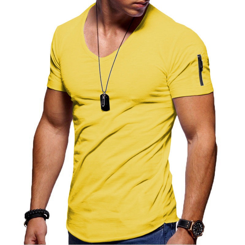 Men's Short Sleeve Cotton Casual T-shirt - Fashion-booth
