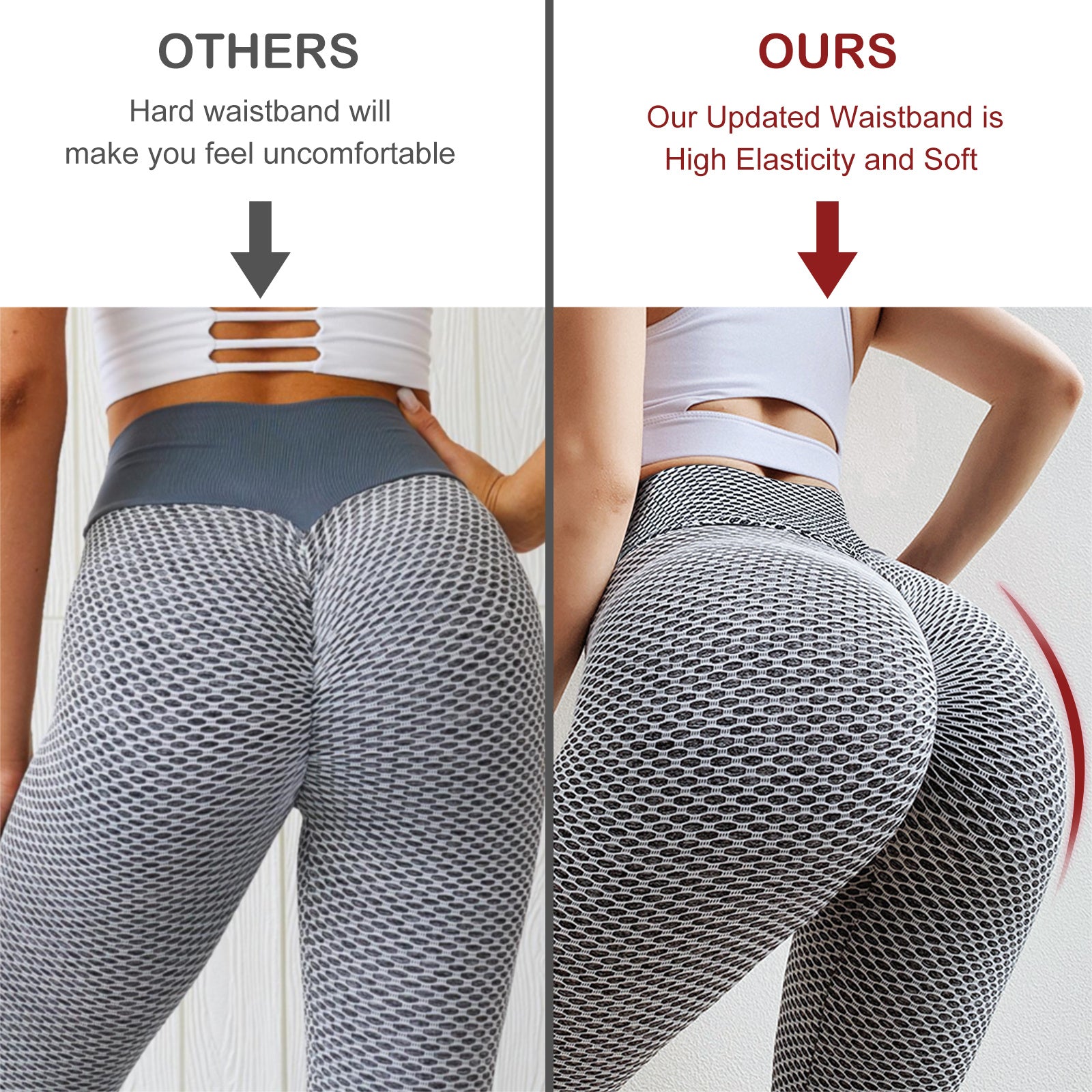 TIK Tok Leggings Women Butt Lifting Workout Tights Plus Size Sports Hi TIK Tok Leggings Women Butt Lifting Workout Tights Fashion-booth