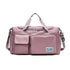 Large-capacity water-repellent short-distance travel bag with multiple compartments and soft handle.