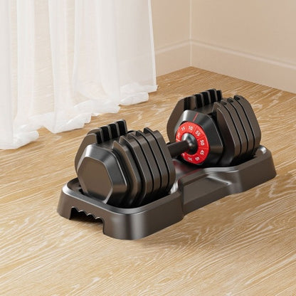 Adjustable Dumbbell Set, 10 In 1 Free Dumbbell For Men And Women, Black Dumbbell For Home Gym, Full Body Workout Fitness, Fast Adjust By Turning Handle 10 Gears55 LB - Fashion-booth