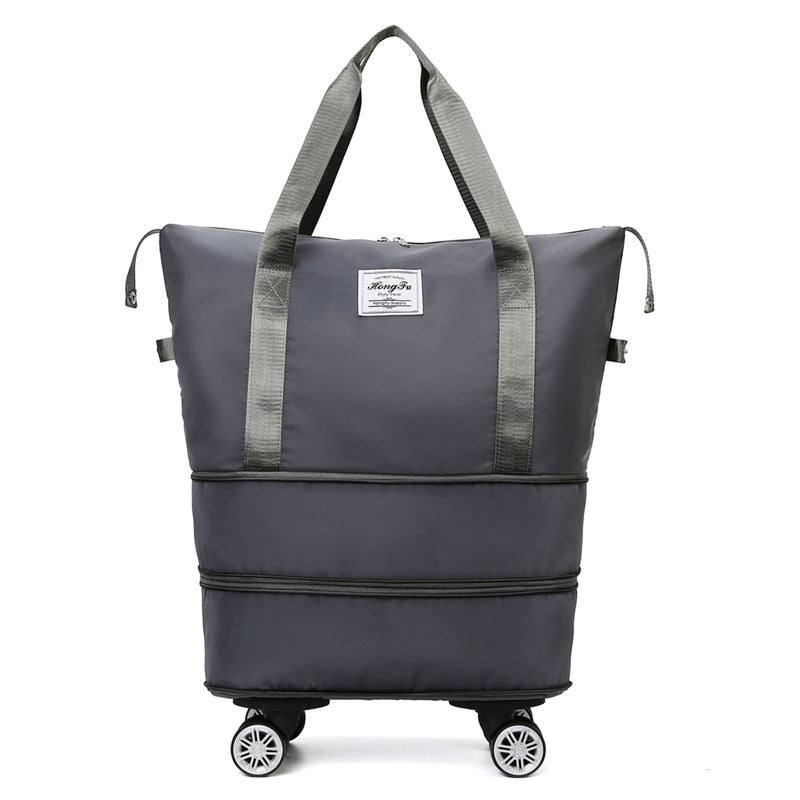 New Universal Wheel Travel Bag With Double-layer Dry And Wet Separatio Universal Wheel Travel Bag Fashion-booth