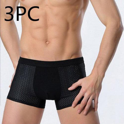 Ice silk men's underwear mesh boxer - Fashion-booth