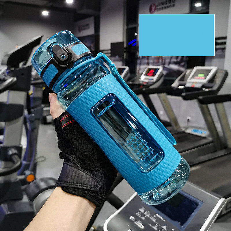 Student Portable Water Bottle in Diamond Blue, modern leak-proof design, 1100ml capacity.