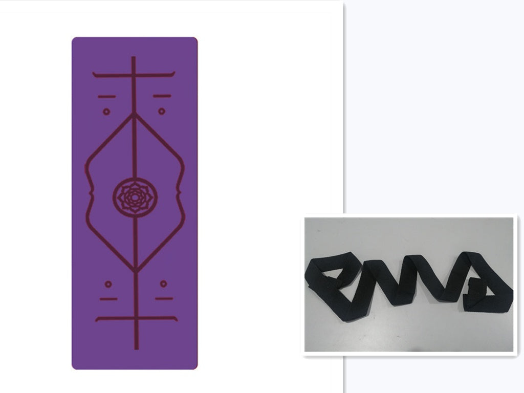 Non Slip TPE Yoga Mat Position Line Beginner - Fashion-booth
