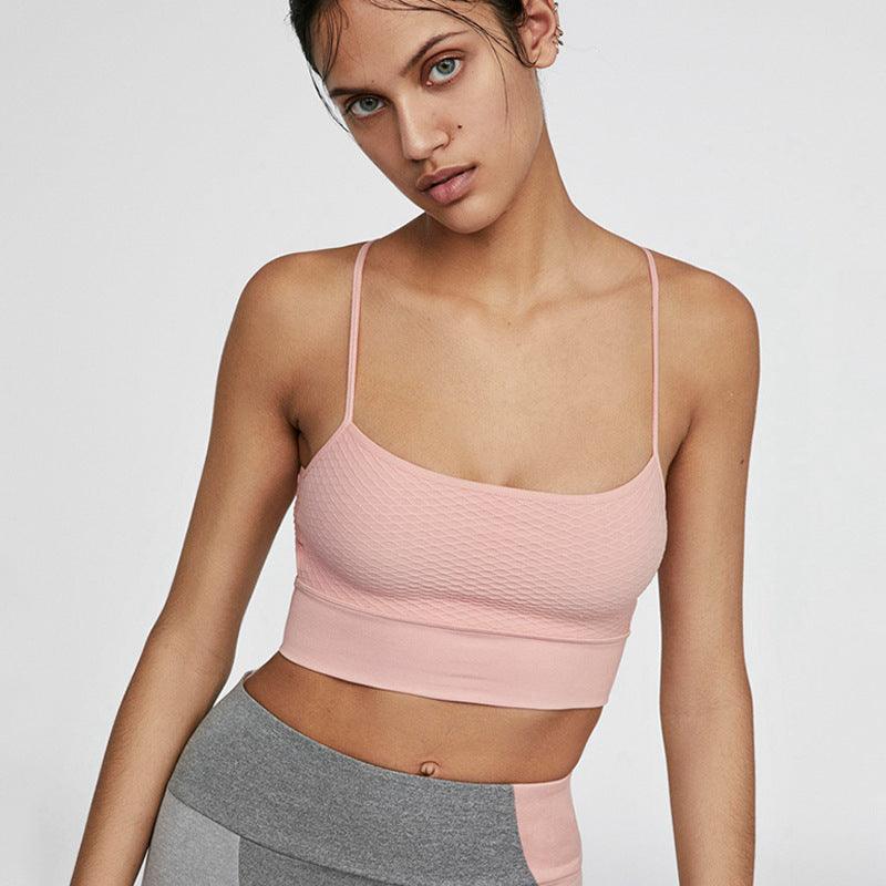 Open-back striped sports bra Open-back striped sports bra Fashion-booth