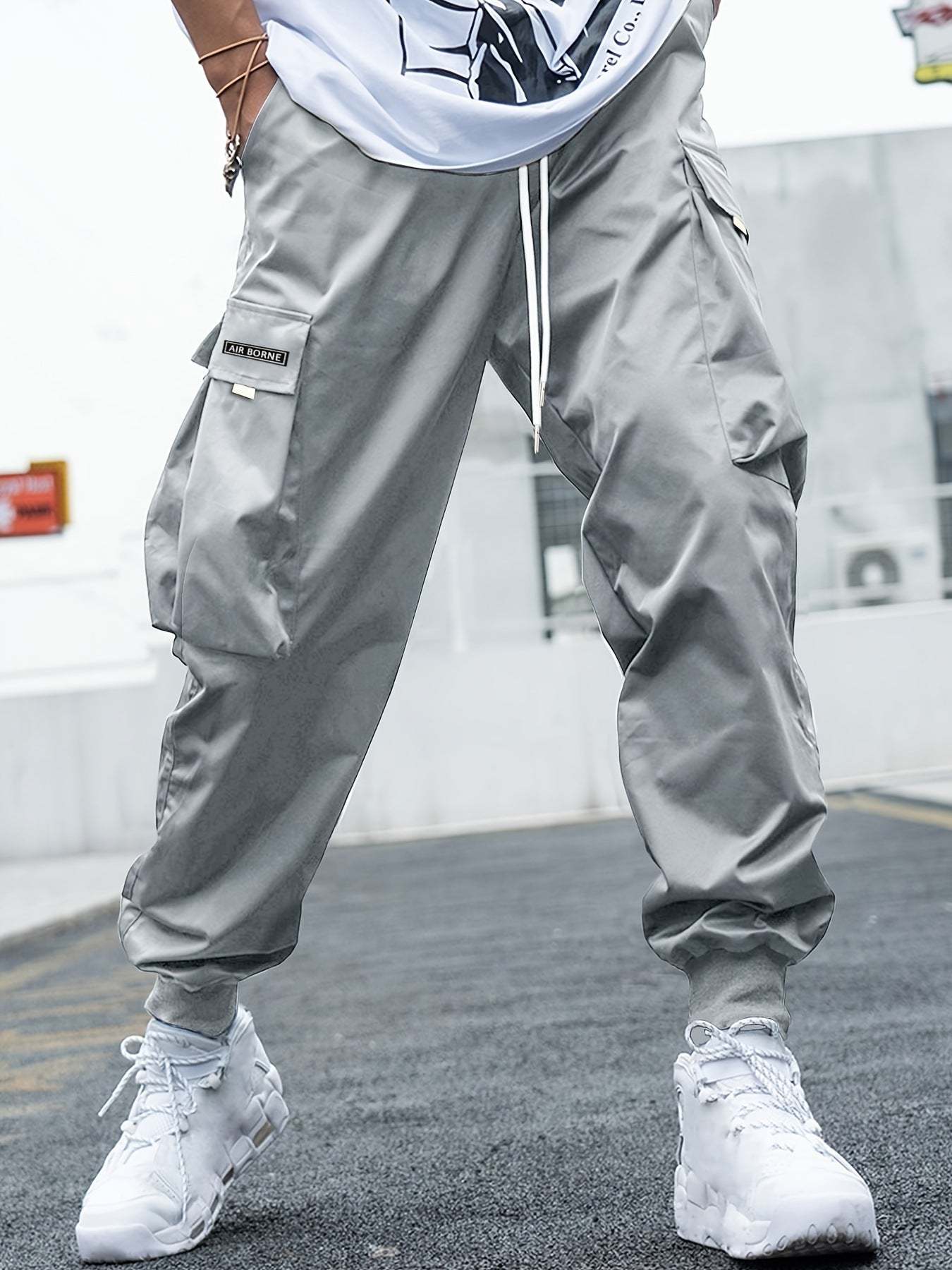 Oversized Cargo Multi-pocket Men's Casual Pants - Fashion-booth