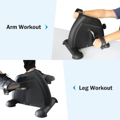 Mini Exercise Bike Rehabilitation Training Walking Machine Home Rehabilitation Maximum Weight 120KG With Electronic Display And Instep Restraint Strap - Fashion-booth