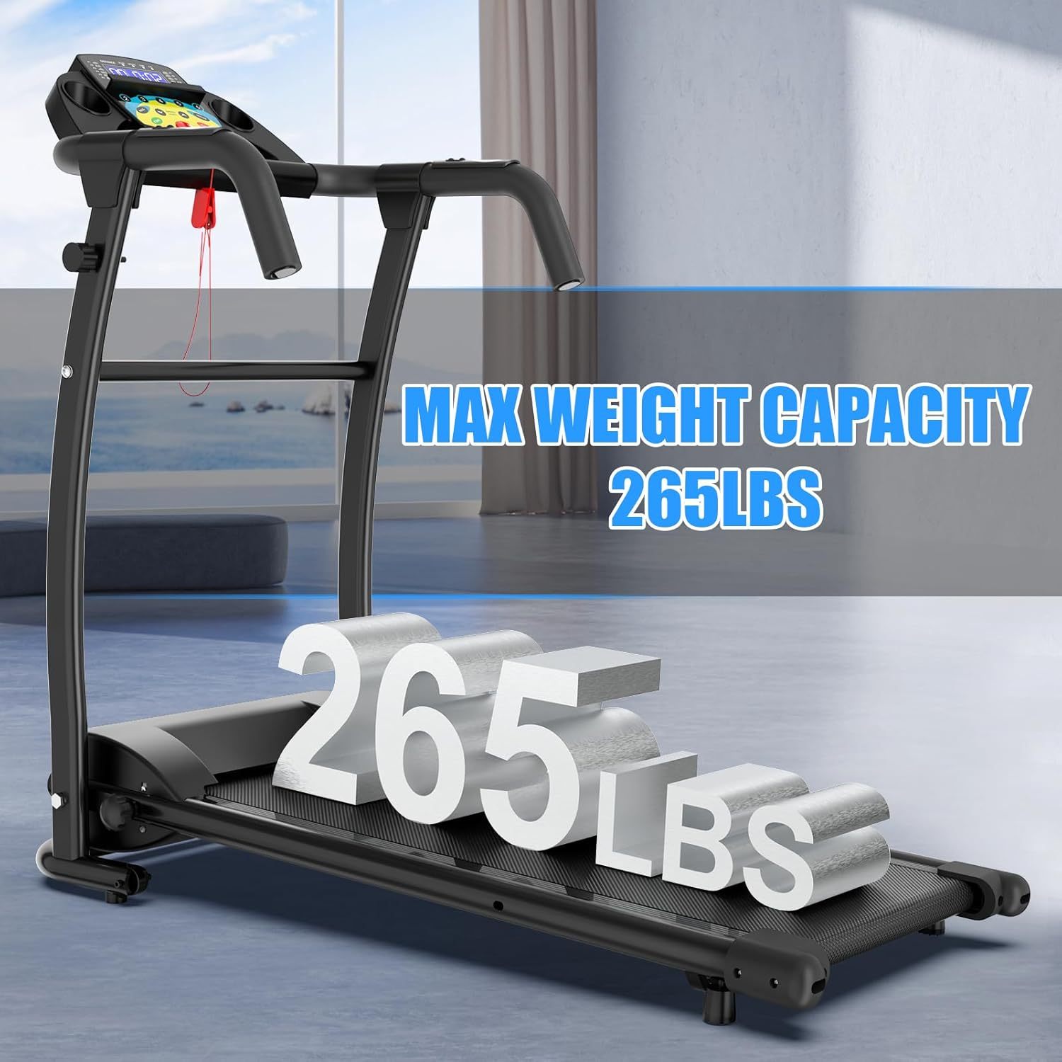 Walking Pad With Handle Bar, Foldable Treadmill 2.5HP Treadmill Under Desk 300 Lbs Capacity 2-in-1 Walking Treadmill Pad With Remote Controller For Home Office - Fashion-booth